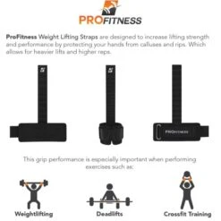 ProFitness Weight Lifting Straps -The Fitness Equipment Store 1d94108e907bb8311d8802b48fd54b4a 5d0a7580d3242 600x600 1