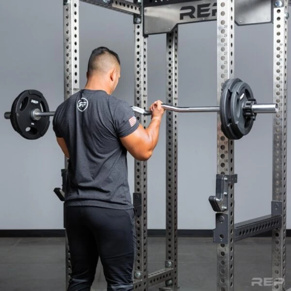 REP Rackable EZ Curl Barbell 6 REP Rackable EZ Curl Barbell - Image 4