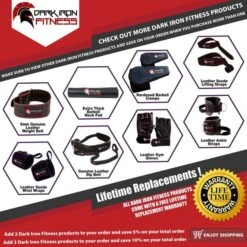 Dark Iron Fitness Leather Suede Lifting Straps -The Fitness Equipment Store 82ca5dd156cc926b2992f73c2896f761 5d0a757a7065e 600x600 1