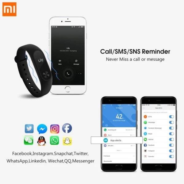 Xiaomi Mi Band 2 Fitness Tracker 4 Xiaomi Mi Band 2 Fitness Tracker - Image 2