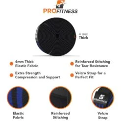 ProFitness Knee Wraps 12 ProFitness Knee Wraps -The Fitness Equipment Store a424ed4bd3a7d6aea720b86d4a360f75 5d0a7526406b5 600x600 1