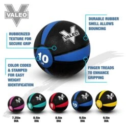 Valeo Rubber Medicine Balls -The Fitness Equipment Store b20bb95ab626d93fd976af958fbc61ba 5d0a750e6f056 600x600 1