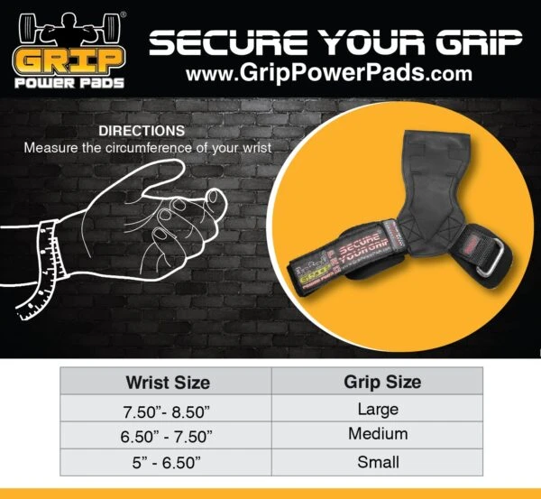 Grip Power Pads Lifting Grips PRO Weight Gloves 5 Grip Power Pads Lifting Grips PRO Weight Gloves - Image 3