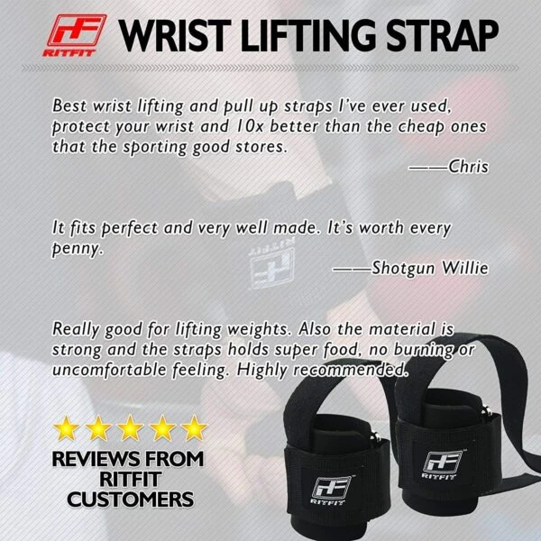 RitFit Lifting Straps + Wrist Protector 8 RitFit Lifting Straps + Wrist Protector - Image 6
