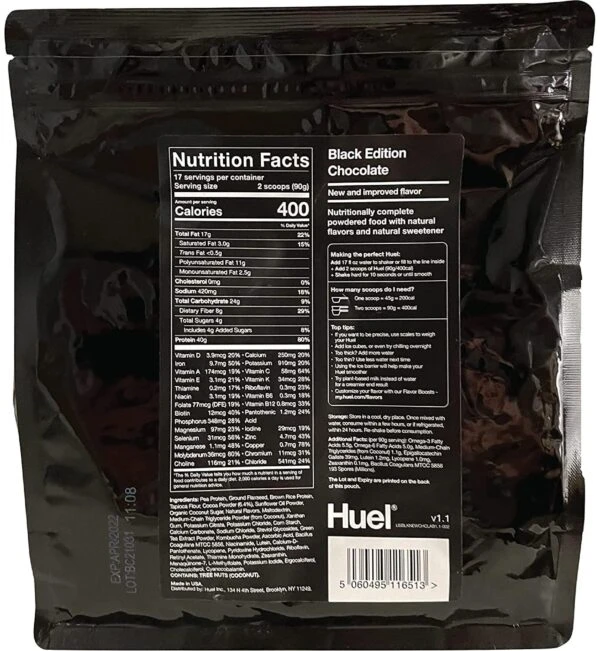 Huel Complete Powder Black Edition 4 Huel Complete Powder Black Edition - Image 2
